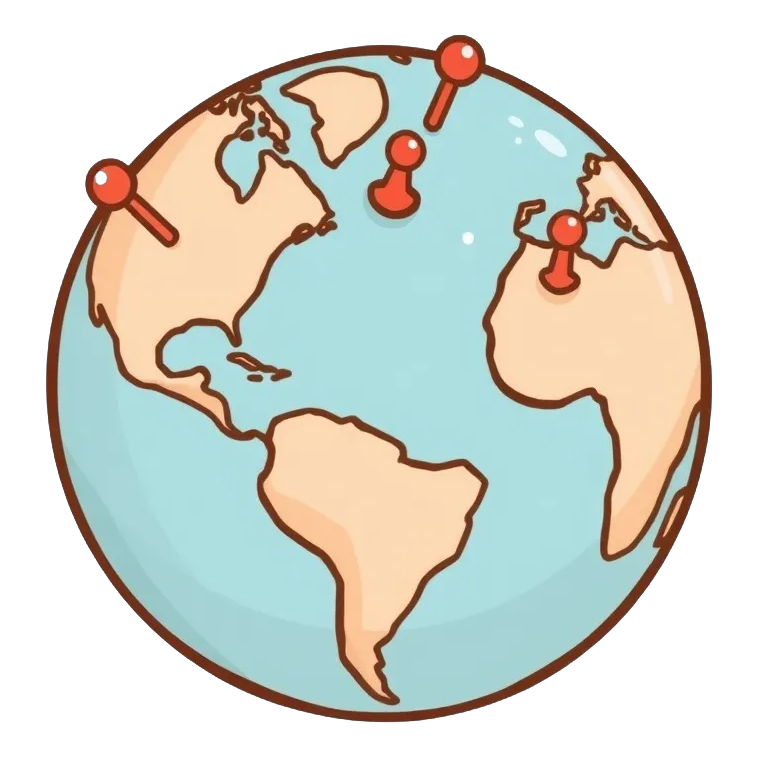 Les sitters découvrent le monde